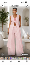 Load image into Gallery viewer, N 2 pcs linen pants  set