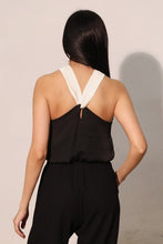 Load image into Gallery viewer, T Bubble halter top/color block pants