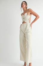 Load image into Gallery viewer, Eb flower  linen jumpsuit