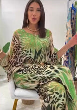 Load image into Gallery viewer, N silk animal print 2pcs pant set