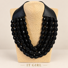 Load image into Gallery viewer, W beats layers leather necklace