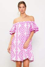 Load image into Gallery viewer, Sb Embroidery off shoulder dress