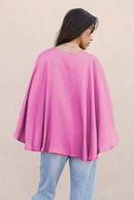 Load image into Gallery viewer, T Tuck easy cape top pink and tan
