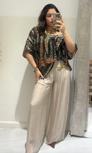 Load image into Gallery viewer, N Print chiffon top/with solid pants