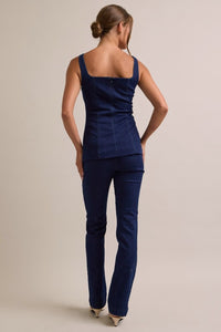 R denim 2pcs pants set
