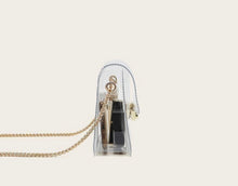 Load image into Gallery viewer, P clear mini bags with metal chain