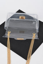 Load image into Gallery viewer, Hd rhistone mini bag with clear crossbody bag