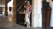 Load image into Gallery viewer, K floral wrap  around with long fringe dress