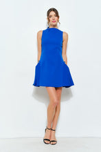 Load image into Gallery viewer, I boat neck royal blue dress