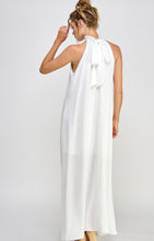 Load image into Gallery viewer, C Halter satin maxi dress