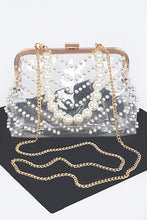 Load image into Gallery viewer, Hd studded pearl  clear bags
