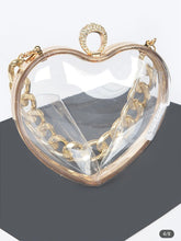 Load image into Gallery viewer, Hd acrylic clear heart clutch
