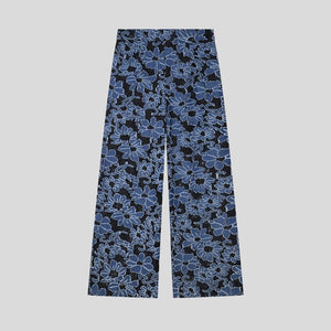 Y Denim lace 2 pcs pant set