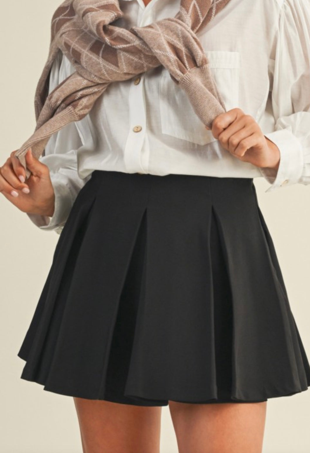 Ms pleated skirt