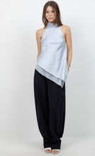 Load image into Gallery viewer, Wc ice blue asymetrical open back top