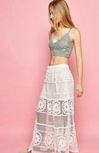 P crochet  skirt