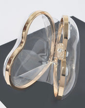 Load image into Gallery viewer, Hd acrylic clear heart clutch