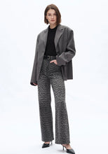 Load image into Gallery viewer, B high rise relaxed straight animal print  pants