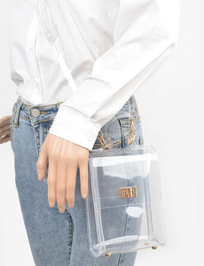 Hd Transparent top handle clutch