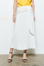 Load image into Gallery viewer, I A line drape knot skirt