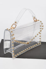 Load image into Gallery viewer, H clear bag with round studs