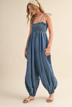 Load image into Gallery viewer, K Polka dot printed shapeless denim jumpsuit