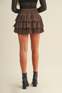 Ms tiered ruffle skort