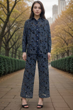Load image into Gallery viewer, Y Denim lace 2 pcs pant set