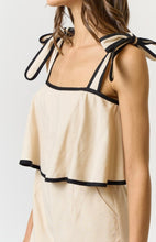 Load image into Gallery viewer, L romper with self tie strap