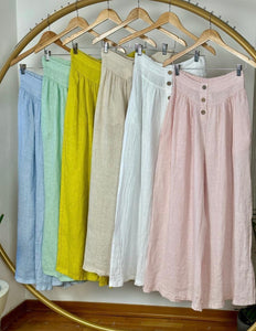 Lc 2pcs linen palazzo pants