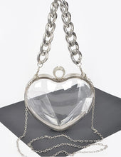 Load image into Gallery viewer, Hd acrylic clear heart clutch
