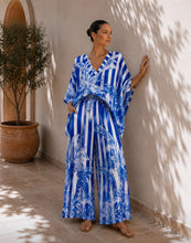 Load image into Gallery viewer, N Tropical satin print 2pcs pant set