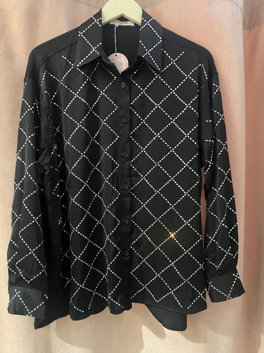 V rhinstone shirt