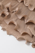 Load image into Gallery viewer, R  Ecru ruffles  cascade  maxi dress