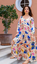 Load image into Gallery viewer, Gs print silky maxi dress