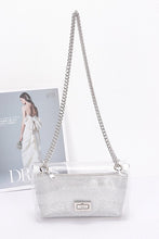 Load image into Gallery viewer, Hd rhistone mini bag with clear crossbody bag