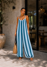 Load image into Gallery viewer, N Satin  stripe jumpsuit
