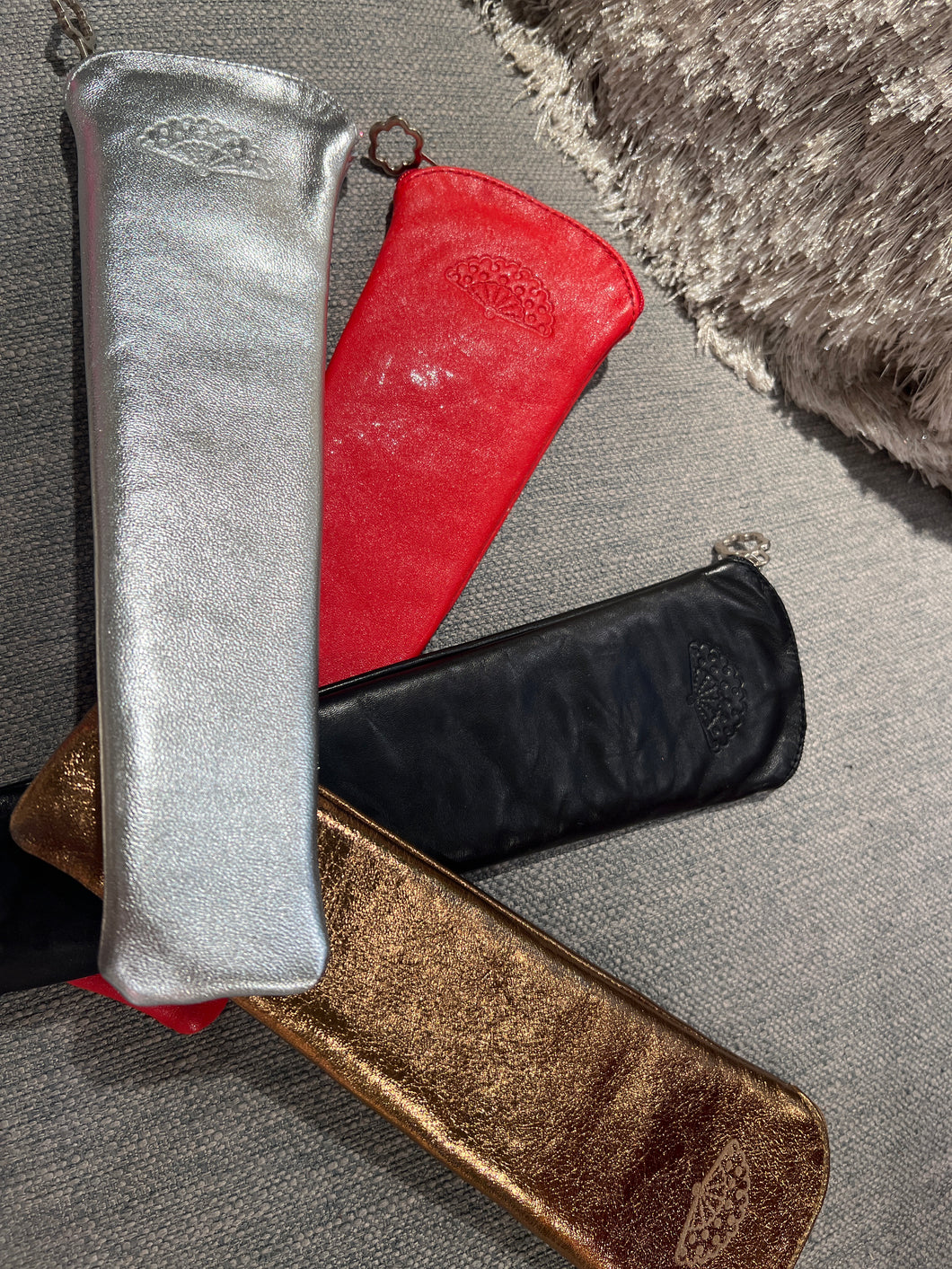 Leather fan covers