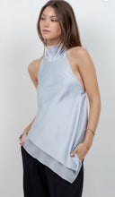 Load image into Gallery viewer, Wc ice blue asymetrical open back top