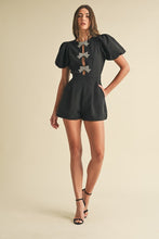 Load image into Gallery viewer, Eb crystal bow romper