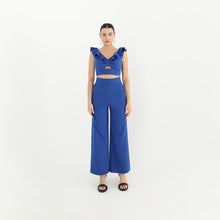 Load image into Gallery viewer, Sm Flutter sleeve /high waist pant