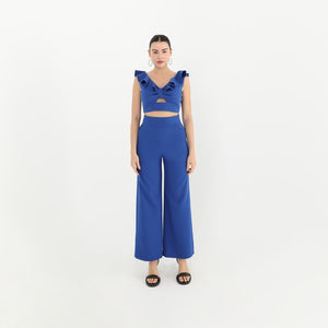 Sm Flutter sleeve /high waist pant