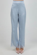 Load image into Gallery viewer, Wc 2pcs lingerie style pants set ice blue