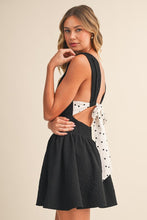 Load image into Gallery viewer, K Mini dress with dot print bow