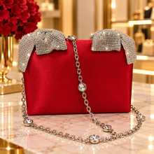 Load image into Gallery viewer, Mb Yuri evening bow satin bag