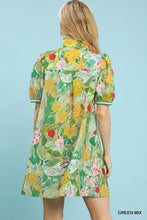 Load image into Gallery viewer, U Floral print high neck mini dress