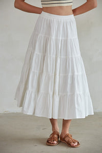 Bt cotton midi skirt