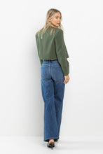 Load image into Gallery viewer, Sp high rise wide leg medium dark jeans 2479