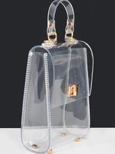 Load image into Gallery viewer, Hd Transparent top handle clutch