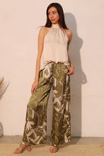 Load image into Gallery viewer, T Hammered satin halter bubble bubble top
